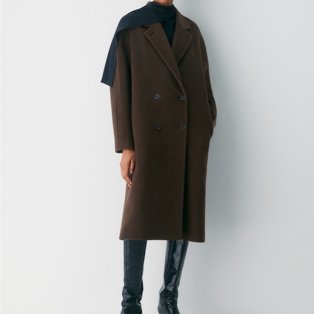 Babaton burnt cedar slouch coat size 1 short